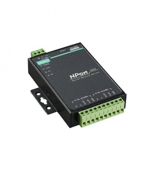NPort 5232, 2-port RS-422/485 device server, 0 to 55°C operating temperature NPort 5232, 2-port RS-422/485 device server, 0 to 55°C operating temperature