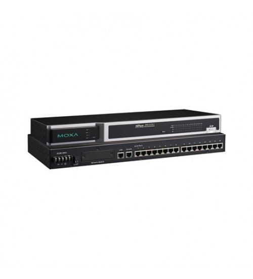 NPort 6650-16-HV-T, 16-port RS-232/422/485 to Ethernet secure terminal server, 88 to 300 VDC power input, -40 to 85°C operating temperature NPort 6650-16-HV-T, 16-port RS-232/422/485 to Ethernet secure terminal server, 88 to 300 VDC power input, -40 to 85°C operating temperature
