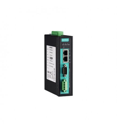 NPort IA5150A-T, 1-port RS-232/422/485 industrial automation device server with serial/LAN/power surge protection, 2 10/100BaseT(X) ports with single IP, -40 to 75°C operating temperature NPort IA5150A-T, 1-port RS-232/422/485 industrial automation device server with serial/LAN/power surge protection, 2 10/100BaseT(X) ports with single IP, -40 to 75°C operating temperature