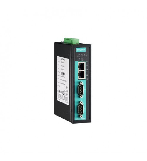 NPort IA5250A, 2-port RS-232/422/485 industrial automation device server with serial/LAN/power surge protection, 2 10/100BaseT(X) ports with single IP, 0 to 60°C operating temperature NPort IA5250A, 2-port RS-232/422/485 industrial automation device server with serial/LAN/power surge protection, 2 10/100BaseT(X) ports with single IP, 0 to 60°C operating temperature