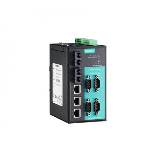 NPort S8455I-SS-SC-T, 4 RS-232/422/485 ports, 3 10/100BaseT(X) ports, 2 100M single-mode fiber ports with SC connector, 15 KV ESD, 12 to 48 VDC, -40 to 75°C operating temperature NPort S8455I-SS-SC-T, 4 RS-232/422/485 ports, 3 10/100BaseT(X) ports, 2 100M single-mode fiber ports with SC connector, 15 KV ESD, 12 to 48 VDC, -40 to 75°C operating temperature