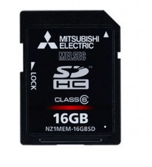 NZ1MEM-16GBSD - 16GB SDHC memory card - Mitsubishi NZ1MEM-16GBSD - 16GB SDHC memory card - Mitsubishi
