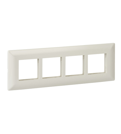 Schneider Electric P0708 - Cover frame, Livia, 8 grid, 8 module linear, white
