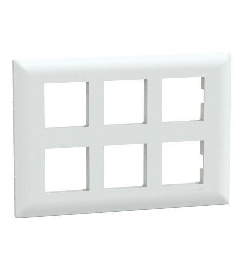 Schneider Electric P0712 - Cover frame, Livia, 12 grid, 12 module, white