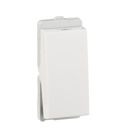 Schneider Electric P1001 - Switch, Livia, 1-way, 10AX, 1 module, IP2X, white