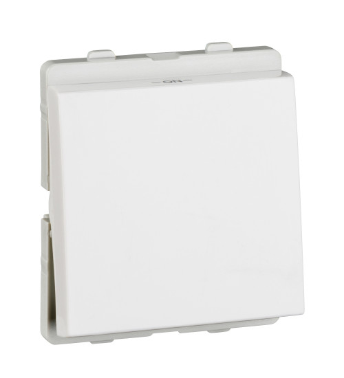 Schneider Electric P1121 - Switch, Livia, 1-way, 16AX, 2 module, IP2X, white