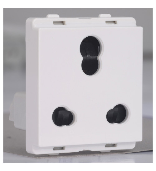 Schneider Electric P2106 - Socket-outlet, Livia, 2P + E, 6/16A, with shutter, white