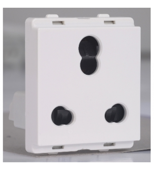 Schneider Electric P2106_N - Socket-outlet, Livia, 2P + E, 10/16A, with shutter, white