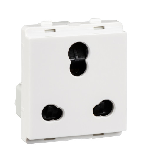 Schneider Electric P2207 - Socket-outlet, Livia, 2P + E, 10/25A, with shutter, white