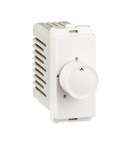 Schneider Electric P3100 - Fan regulator, Livia, step type, 1 module, white
