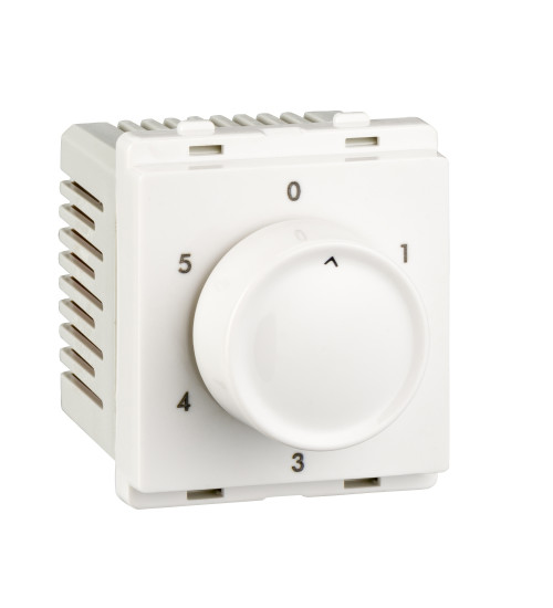 Schneider Electric P3200 - Fan regulator, Livia, step type, 2 module, white