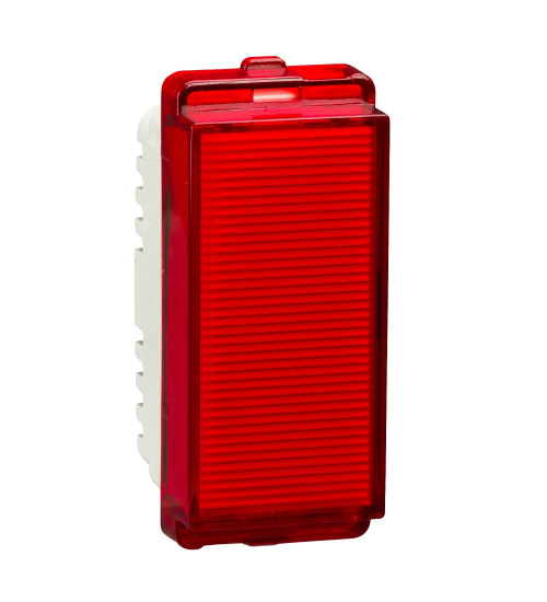 Schneider Electric P5001 - Indicator lamp, Livia, neon phase, 1 module, white