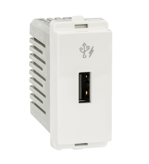Schneider Electric P7002 - USB Charger, Livia, 2.1A 5VDC port, 1 module, white