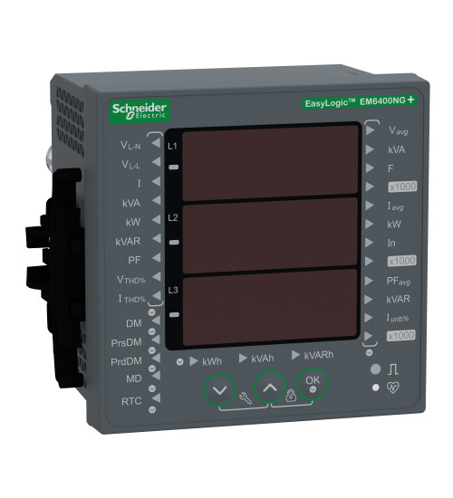 PBMETSEEM6400RSCL5 - EM 6400 PB CL 0.5 RS485 | Schneider Electric