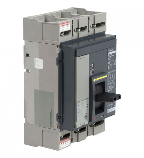 Square D PJL36080U31A - Circuit breaker, PowerPacT P, 800A, 3 pole, 600VAC, 25kA, lugs, Micrologic 3.0, 80% | Schneider Electric