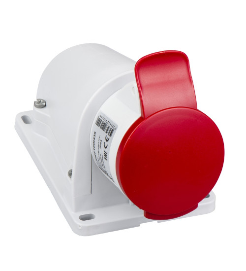 Schneider Electric PKF16W435 - PratiKa socket - screw - angled - 16A - 3P + N + E - 380...415 V AC - wall