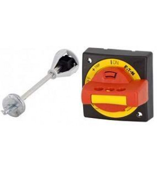 Eaton PKZ0-XRH - Black Rotary Handle, Red-Yellow Rotary Handle, IP65, Main switch with Emergency-Stop function
