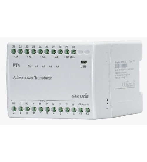 PT3623-156 - PT3 three-phase single-function transducer - Secure Meters PT3623-156 - PT3 three-phase single-function transducer - Secure Meters