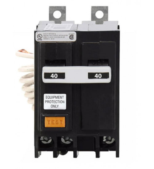 QBGFEP2040 - Eaton Cutler-Hammer 40 Amp 2 Pole Ground Fault Equipment Protection Bolt-On Circuit Breaker