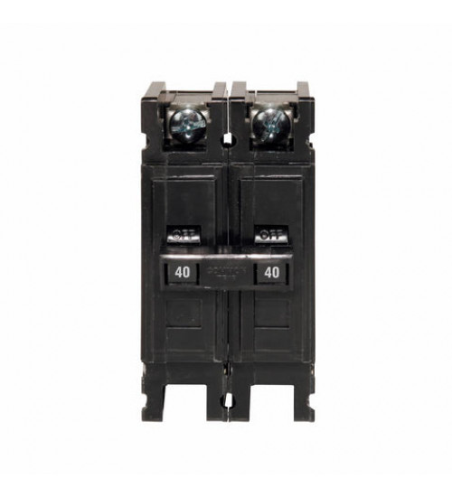 Eaton QC2040 - Quicklag Type QC Industrial Thermal-Magnetic Circuit Breaker,Industrial circuit breaker,40 A,10 kAIC,Two-pole,120/240 V,Thermal-magnetic,Cable-in/cable-out,QC,Non-interchangeable