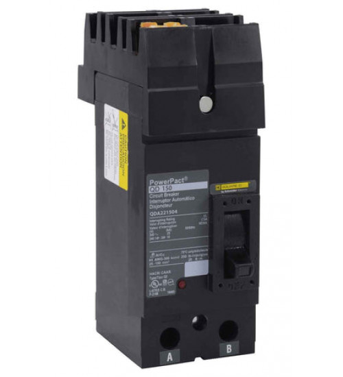 Square D QDA221504 - Circuit breaker, PowerPacT Q, 150A, 2 pole, 240VAC, 25kA, I - Line, thermal magnetic, 80%, BC | Schneider Electric