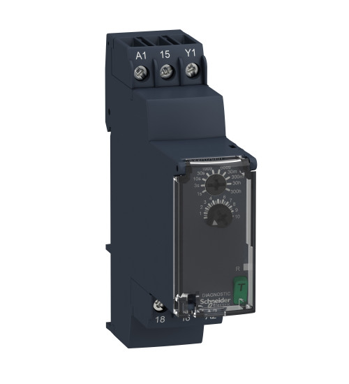 Schneider Electric RE22R1AMR - On-delay Timing Relay - 0.05sâ¦300h - 24â¦240V AC/DC - 1C/O
