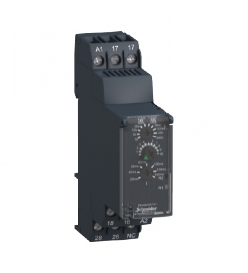 Schneider Electric RE22R2QGMR - Star-Delta Timing Relay - 0.05sâ¦300h - 24â¦240V AC/DC - 2C/O