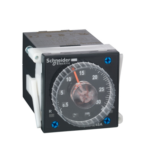 Schneider Electric RE48AMH13MW - Modular timing relay, 5 A, 1 CO + 1 CO (instantanenous) , 0.2 s...300 h, time delay, 24...240 V AC/DC