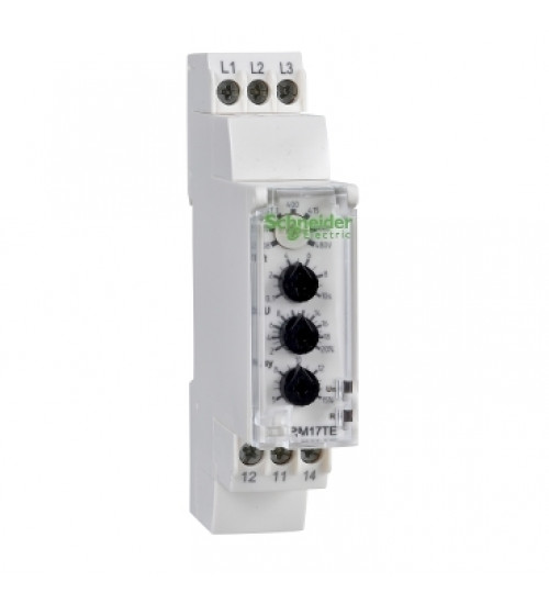 Schneider Electric RM10TE00 - modular measurement and control relays, Harmony Relay, 3 phase supply, adjustable 0.1...10s, 183...528V AC, 1C O