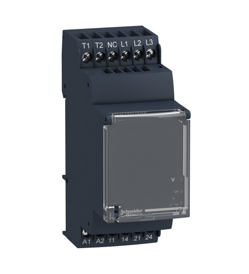 Schneider Electric RM35TM50MW - motor voltage and temperature control relay - RM35-T - 24..240 V AC/DC - 2 NO
