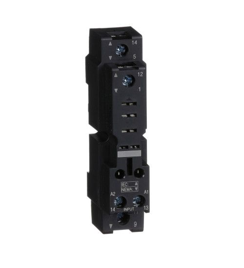 Schneider Electric RPZF1 - Socket, mixed contact, 16 A, relay type RPM1, screw clamp terminals, 250 V AC