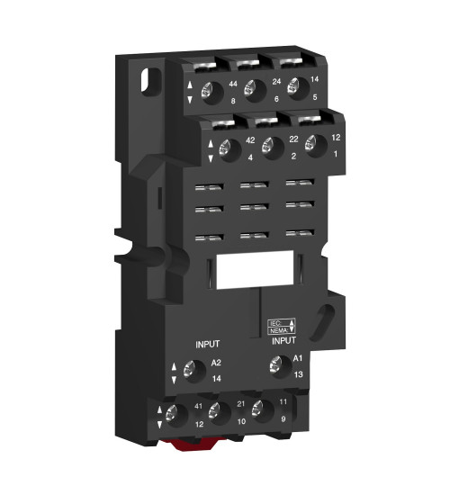 Schneider Electric RPZF3 - Socket, mixed contact, 16 A, relay type RPM3, screw clamp terminals, 250 V AC