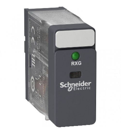 Schneider Electric RXG13P7 - Interface plug-in relay, 10 A, 1 CO, LED, 230 V AC
