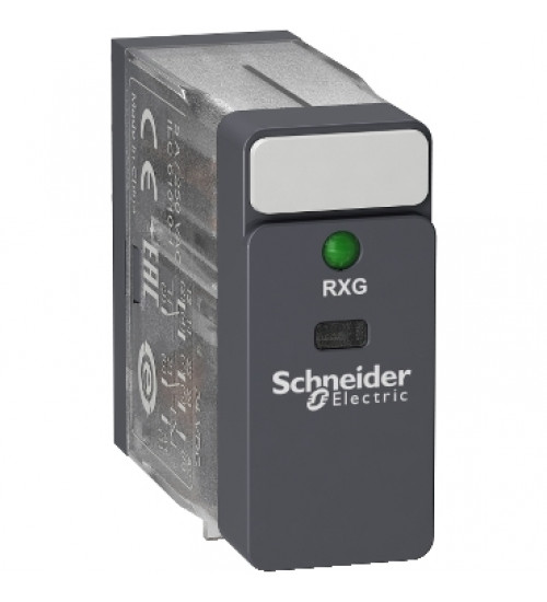 Schneider Electric RXG23BD - Interface plug-in relay, 5 A, 2 CO, LED, 24 V DC
