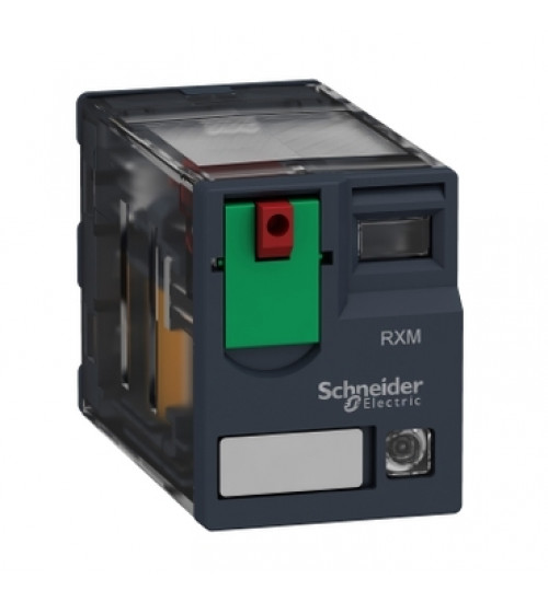 Schneider Electric RXM4AB2P7 - Miniature plug-in relay, 6 A, 4 CO, LED, 230 V AC