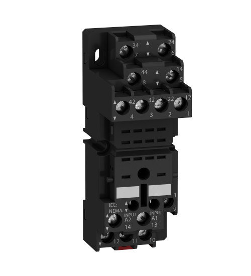 Schneider Electric RXZE2M114 - Socket, mixed contact, relay type RXM2 RXM4, screw clamp terminals, 250 V AC
