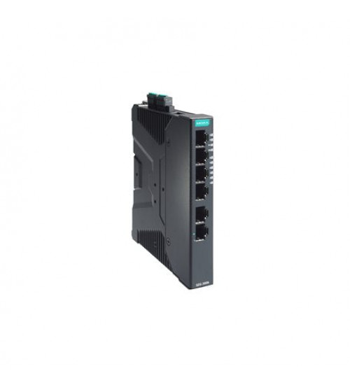 SDS-3006, SDS-3006 Moxa, Compact industrial smart Ethernet switch with 6 10/100BaseT(X) ports, dual 12/24/48 VDC power inputs, -10 to 60°C operating temperature
