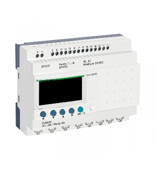 Schneider Electric SR2A201BD - compact smart relay Zelio Logic - 20 I O - 24 V DC - no clock - display