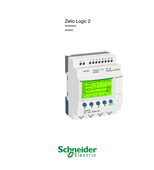 SR2MAN01EN - documentation - Zelio Logic programming on the smart relay - EN AC Schneider Electric