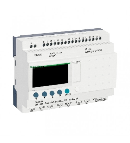 Schneider Electric SR3B261BD - modular smart relay Zelio Logic - 26 I O - 24 V DC - clock - display