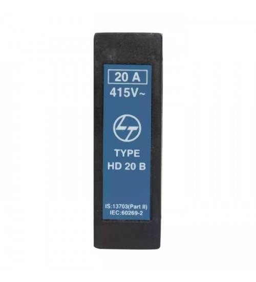 Lauritz Knudsen ST30766 HD20B Bolted HRC fusebase 20A 415V AC Busbar and Cable Size F1