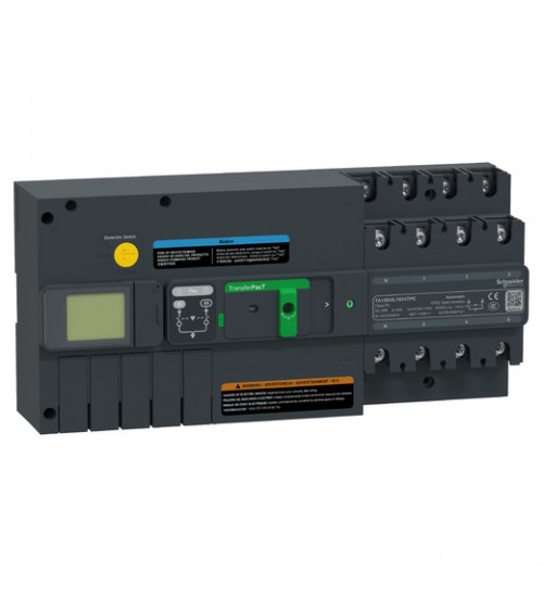 Schneider Electric TA16D4L1604TPE - active automatic transfer switch, TransferPacT Active automatic, 160A, 4P, LCD, frame 160A