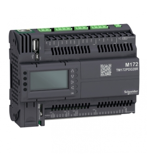 Schneider Electric TM172PDG28R - Controller, Modicon M171/M172/M173, performance, display, 28 IO, Ethernet, Modbus