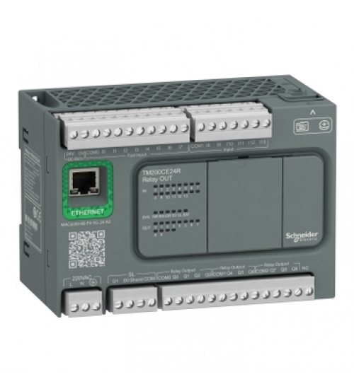 Schneider Electric TM200CE24R - controller, Modicon Easy M200, 24 IO, relay, Ethernet
