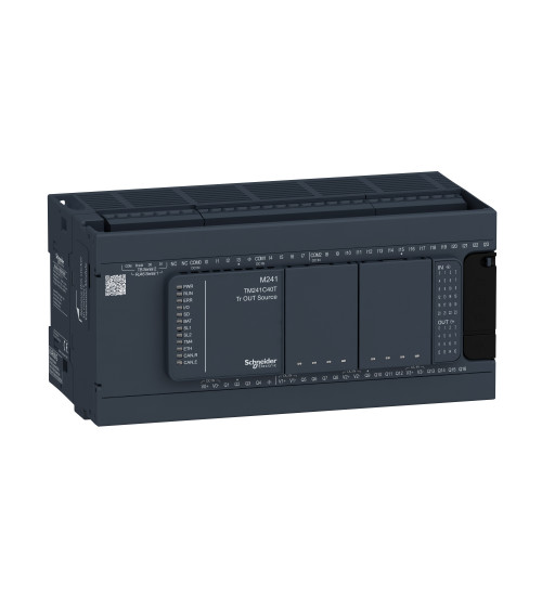 Schneider Electric TM241C40T - logic controller, Modicon M241, 40 IO, transistor, PNP