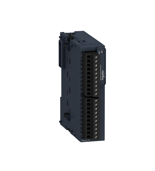 Schneider Electric TM3AI4 - analog input module, Modicon TM3, 4 inputs, screw, 24V DC