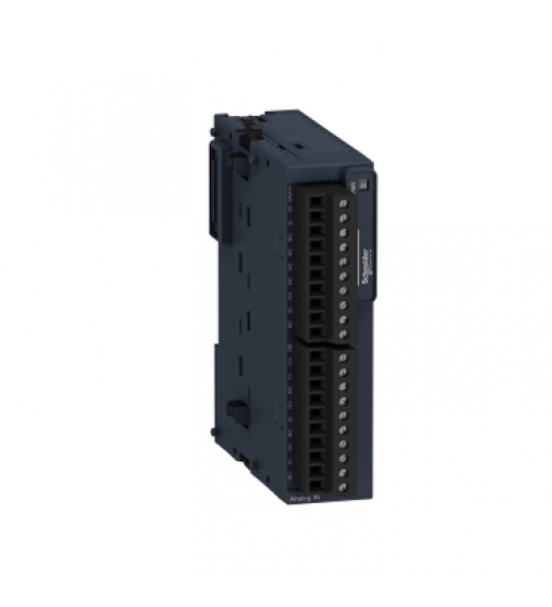 Schneider Electric TM3TI4 - analog input module, Modicon TM3, 4 temperature inputs, screw, 24V DC