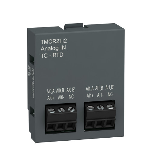 Schneider Electric TMCR2TI2 - cartridge M200 - 2 temperature inputs - I/O extension