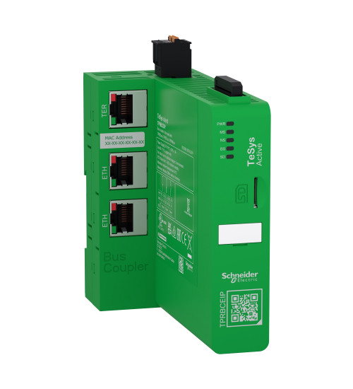 Schneider Electric TPRBCEIP - Bus coupler, TeSys island, 24VDC, Ethernet switch (EtherNet IP / Modbus TCP)