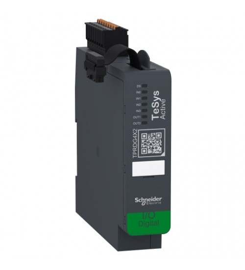 Schneider Electric TPRDG4X2 - Digital IO module, TeSys island, 4 inputs, 2 outputs, 24VDC
